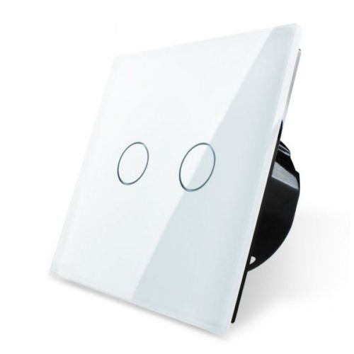 Luxus-Lamp VL-C302-61 - Interruptor de luz (pantalla táctil, cristal, 2 vías)