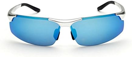 LQABW Men's Aluminum Magnesium Polarized Sunglasses Driving Riding Sports Glasses,H
