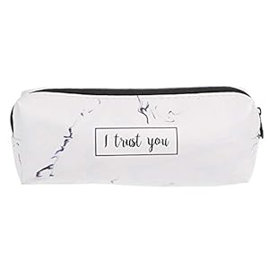 Ruikey Bolsa Para Lápices Mármol Estuche Escolar Creativa de Gran Capacidad Cartera Bolsa de Cosméticos Conveniente Para los Estudiantes Jóvenes