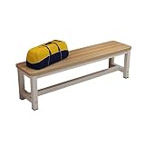 ☆ Mesa y silla robustas: hechas de madera maciza resistente + hierro forjado, la superficie está encerada, este pequeño y elegante banco tiene una excelente durabilidad.