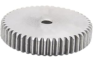 HOMEXO Zylindrisches Zahnrad Stirnrad 1M 29T-60T Metallgetriebe 45# Stahl 1 Modul 29/30/32/35/36/40 45/50/60T 1St (Size : 1M-45T)