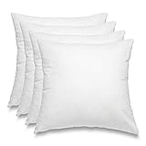 wometo 4er Set Federkissen 50x50 Kissenfüllung 100% Federn weiß - OekoTex Baumwolle wometo 4er Set Federkissen 50x50 Kissenfüllung 100% Federn weiß - OekoTex Baumwolle