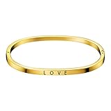 Calvin Klein Damen-Armreifen Edelstahl KJ06JD19010M