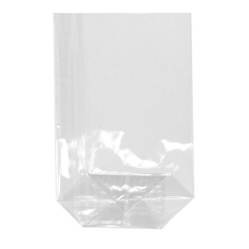 100 Stück Zellglas - Bodenbeutel / Tüte (Transparent Neutral / 9 x 16 cm) TOP QUALITÄT
