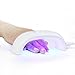 Upgraded LED Nail Lamp for Gel Nail Polish, 9W Portable Mini Powerful ULTRA FAST Curing Nail Dryer with Three Timers-AUTO shut off and USB + AC Power Supply White