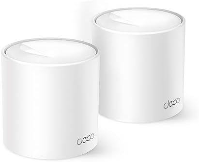 TP-Link Deco X10 1500Mbps Wi-Fi 6 Mesh per Tutta la Casa, 3 Unità, Compatibile con Smartphone, PC, Console di Gioco, Nero