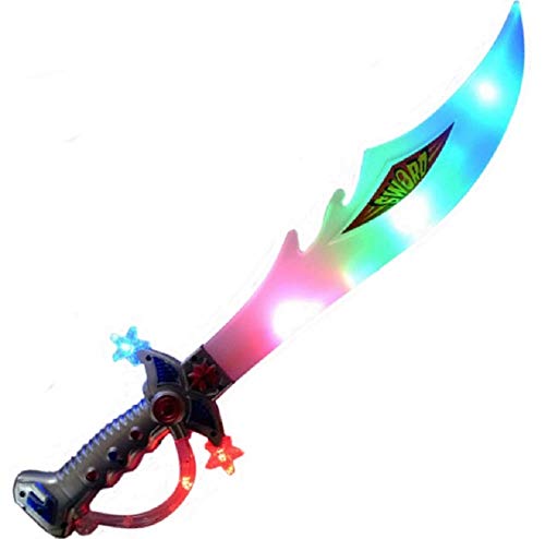 abrakado.nath Grand Sabre DE l'espace Epee Lumineuse SONORE 57 CM Jouet Cadeau Fete Enfant