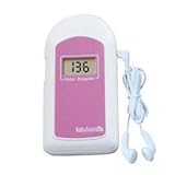 Contec Medical – Baby Sound B, vorgeburtliches, handgehaltenes Ultraschallgerät, CE FDA Zulassung, 2 MHz Sonde, LCD Anzeige, Kopfhörer- und Audio-Anschluss, weiß und rosafarben. - 6