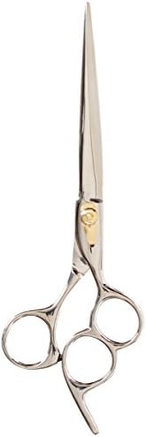 TAMSCO Diamond Shear Triple Ring 8.5-Inch Semi-Convex Edge Japanese Stainless Steel Triple Ring For Greater Comfort Permanent Finger Rest Adjustable Tension Screw