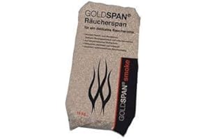 GOLDSPAN smoke 15 kg Räucherspäne Goldspan Körnung 3–5 mm Räuchermehl Buche