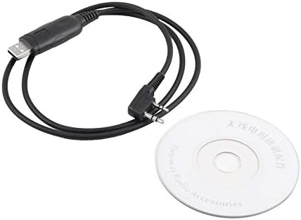 USB Programming Cable with CD for Baofeng UV-5R 666S 777S 888S UV-B5 UV-B6 Radio Support Windows 98ME 2000 XP WIN7 Vista Black
