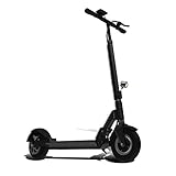 Rueda neumática delantera y trasera maciza de 8", vel. máxima: 25 km/h, autonomía: hasta 30 km, atería de litio: 10.000 mAh / Motor Brushless de 350 W 36 V con 3 marchas seleccionables
