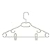 Produktbild Honey-Can-Do hng-01364 Drehgelenk Kleiderbügel mit Kleid Kerben und Clips, 3er Pack, weiß