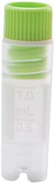 TrueLine Polypropylene Sterile Self Standing Cryogenic Vial, Internal Thread, 1.2ml Volume (Case of 500)
