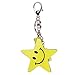 Produktbild Toporchid Smiley Star Quaste Schlüsselanhänger Schlüsselanhänger Tasche Charm Schlüsselanhänger Geschenk (Gelb)