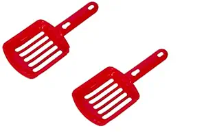 Taiyo Pluss Discovery Cat Litter Scoop, Sie: (18X8X2 cm) (LXWXH), Cat Litter Scoop, Cat Litter Cleaning Scooper, Cat Litter Scoop Cum Shovel (Color May Vary) (Pack of 2)