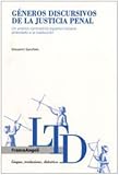 Image de Géneros discursivos de la justicia penal. Un aná