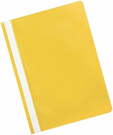 Pack of 5 Yellow A4 Report Project Document Files Folders 2 Prong