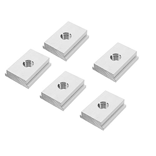 belupai 5pcs M8 T-Track Sliding Nut T Slot Nut for Woodworking Tool Slot Fastener