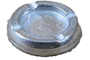 Melody Jane Dolls House Round Ashtray 1:24 Scale Half Inch Metal Pub Bar Accessory