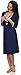 Be Mammy Maternity Night Dress Tulpe-3/4 (Dark blue/Flowers, XXL)
