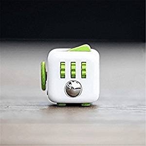 Fidget Cube Alivia estrés y Ansiedad para niños y adultos juguete de regalos de Navidad gris negro