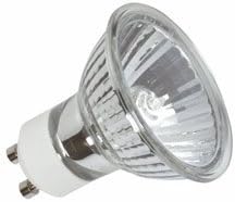 Wellco Bulk 50W GU10 Dichroic Lamp - Wellco GU10 lamp 50W 50DEG. 240V clear (Blister pack 2) Carton of 10 blisters. Halogen dichroic energy mains voltage
