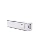 Produktbild Metall PowerBank by aricona - 3000 mAh in silber USB Power Bank, externer universal Zusatzakku in Mini Format, tragbares ultra kompaktes Design für Handys, Smartphones, Tablets & weitere mobile Geräte