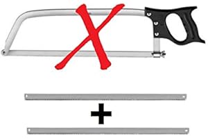 Pradel Excellence - Juego de 2 cuchillas de repuesto para sierra de carnicero (46 cm)