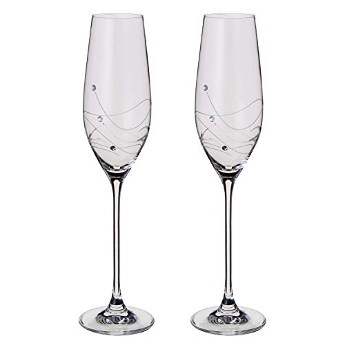 Dartington ST2557/5/P - Copas Altas de champán, 2 Unidades, 21 cl