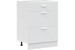 ‎VIDAXL vidaXL Küchenunterschrank Lyon Weiß Holzwerkstoff, Spülenunterschrank, Schrank Küche, Lagerschrank, Unterschrank für Küche, Küchenzeile