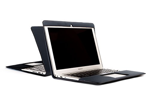 MacBook 12" Leather Cover, Premium Genuine European Leather Laptop Case | Primo by ZENDO [NAVY]