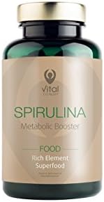 Vital Concept SPIRULINA Food - Strong Immune Stimulant | Pure Spirulina, Arthrospira Pills | 300 Veg Caps, 30 Days Supply | Non GMO, Vegan & Gluten Free | Made in Germany