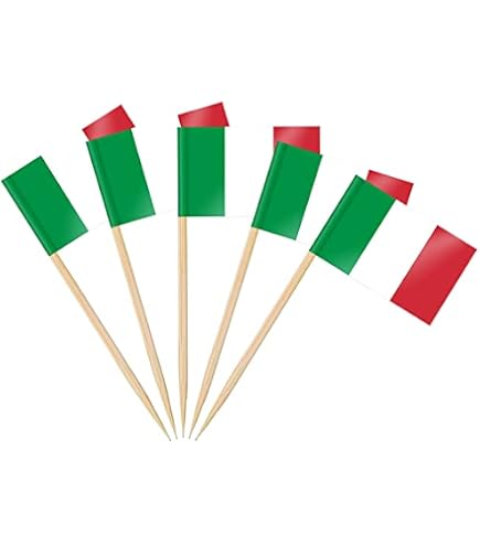 100 bandierine per stuzzicadenti con bandiera del Ghana
