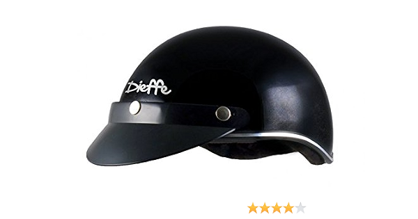 DIEFFE Casco Scodella FRONTINO OMOLOGAZIONE Ciclo Nero Lucido Taglia M :  Amazon.it: Auto e Moto