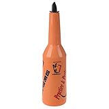 Facil de manejar y usar SODIAL(R) De Flair Bartender Bartending Practica Bar Botella de vino bar Cocktail Shaker - Naranja