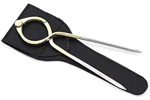 THE NEW ANTIQUE STORE Compasso a punte fisse per uso a una mano da 20,3 cm, in ottone e punte in acciaio, con custodia