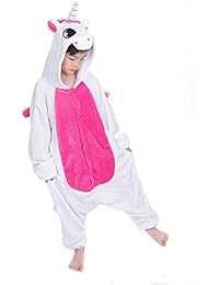 Pijama unicornio, Kinderkinder Niedliche Cartoon-Tier Flanellpyjama Cosplay Sleepwear-Parteikostüm
