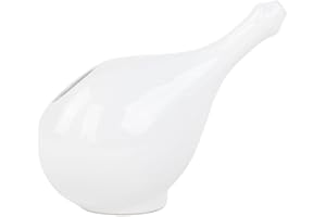 ‎BODHI Bodhi | Neti Pot XL - Nasenspülkännchen aus Keramik, weiß | Jala Nethi Pot | Nasenspüler für Nasenspülung, Nasendusche