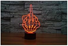 Gold butterfly@ Festive Lights Colorful Touch Vsual Stereo Light Energy Saving Gradient Lamp Night Light Finger Shape (Valentine's Day Decoration)