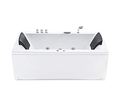 Beliani Baignoire rectangulaire - baignoire balnéo - chromothérapie et hydromassage - Varadero G