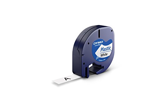 Dymo - cinta letratag poli  ster 12  mm x 4  m negro sobre blanco