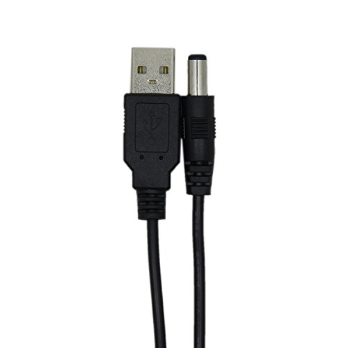 CableDeconn USB to 5.5 mm/2.1 mm 5 Volt DC Barrel Jack Power Charge Kable - 3