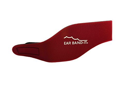 Swim Stop Ear Band-it - Bandas protectoras de oídos para natación rojo rosso Talla:small