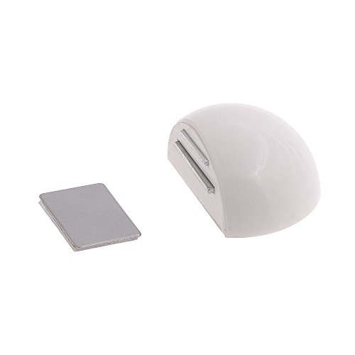 Wolfpack 5320341 Türstopper Tür Selbstklebend mit Magnet Halter Weiß