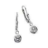 ZEEme Basic Damen-Ohrhänger 925/- Sterling Silber Zirkonia weiß 299230003
