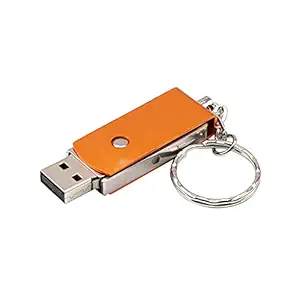 BIGLIST Mini USB2.0 Flash Stick Memory PC Pen Drive Storage Swivel Key Chain Design Gold 32GB