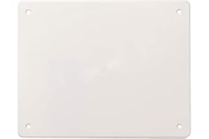 ELECTRON Couvercle rectangulaire 196 x 152 mm, 19 x 15 cm, blanc RAL9001, remplacement pour boîte de jonction, boîte murale pour installation électrique, vis en acier incluses, en plastique à haute résistance