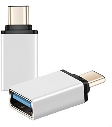USB-C to USB Adapter, XMDirect USB 3.0 High Speed full Aluminum Type-C Thunderbolt 3 to USB-A OTG Cable Mini Converter for Macbook Pro 2016, Dell XPS, ChromeBook Pixel, Nexus 5X, Nexus 6P, Nokia N1, OnePlus 2 and More (2-Pack)