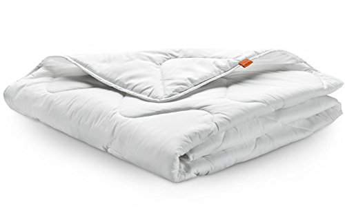 sleepling 19000000033 Basic 100 Sommer Decke Mikrofaser leicht 135 x 200 cm, weiß - 2